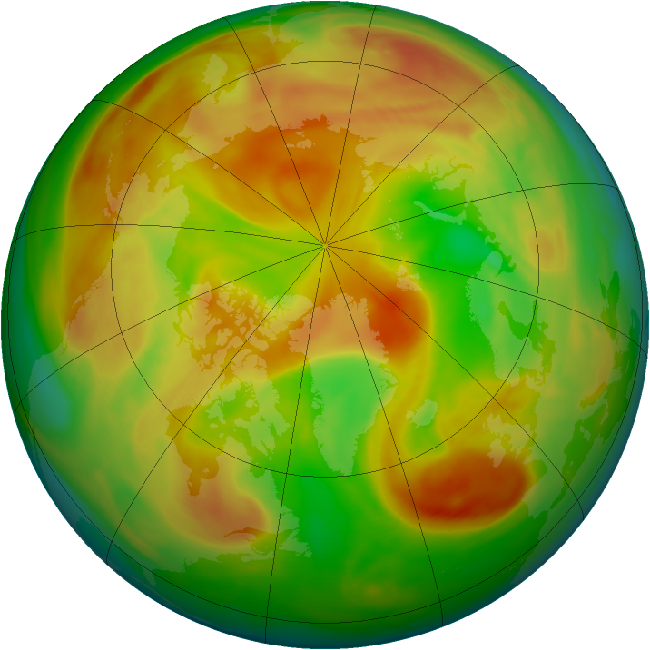Arctic ozone map for 07 May 2006